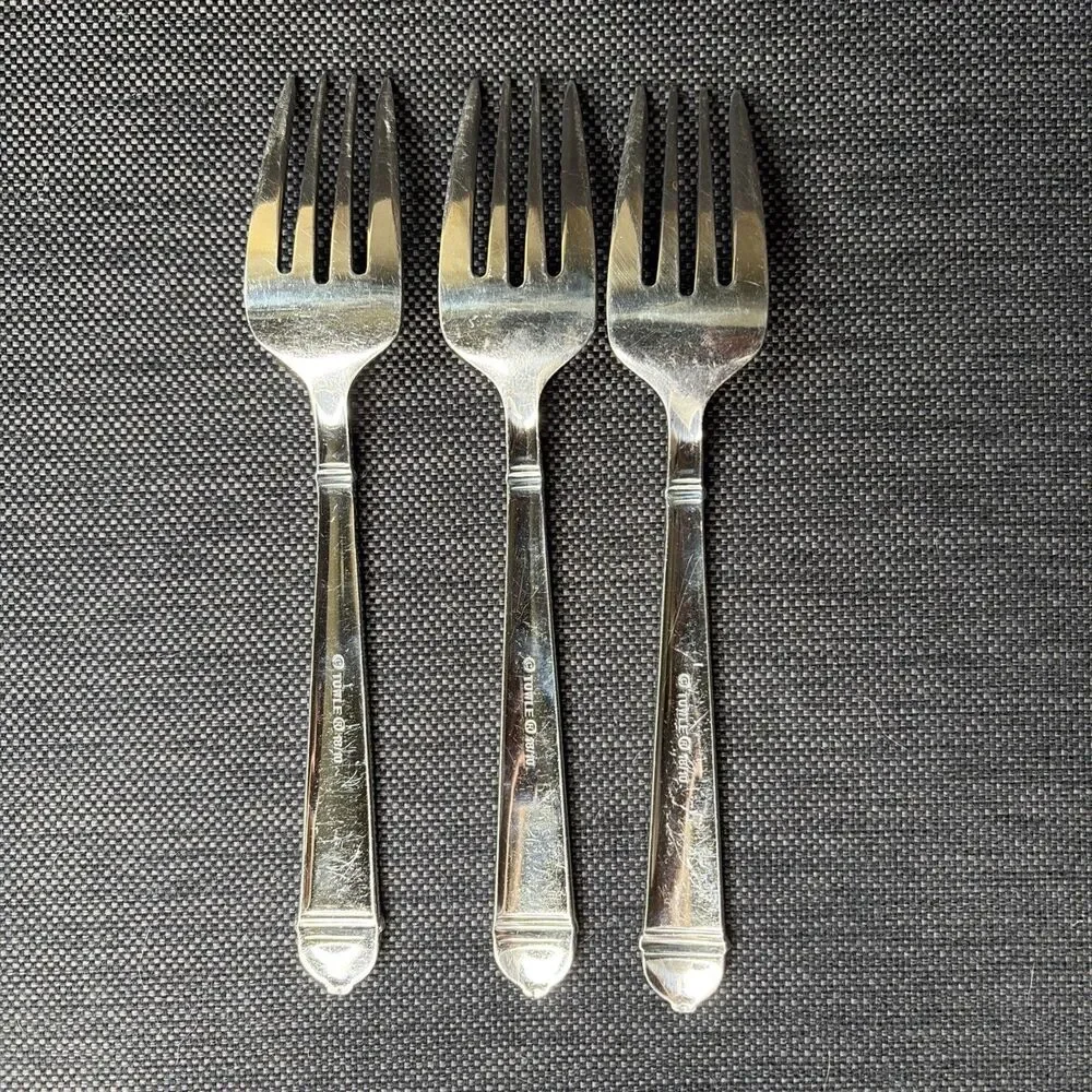 Towle Copenhagen Salad Forks Set of 3 Stainless 18/10